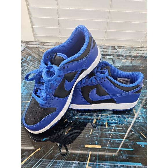 Nike Other - Nike Dunk Low GS Size 6Y, Royal Blue Black Hyper Cobalt CW1590-001